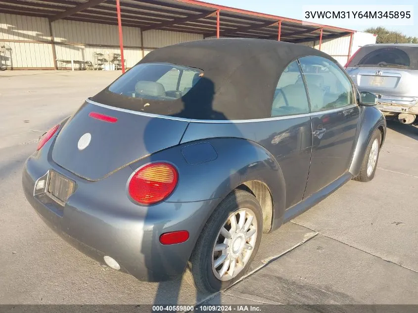 2004 Volkswagen New Beetle Gls VIN: 3VWCM31Y64M345895 Lot: 40559800