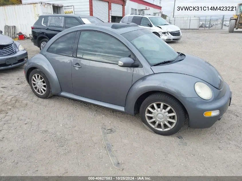 2004 Volkswagen New Beetle Gls 2.0L VIN: 3VWCK31C14M423221 Lot: 40627583