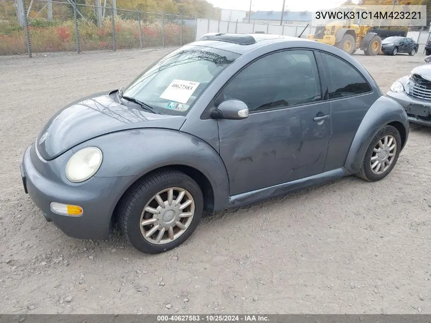 2004 Volkswagen New Beetle Gls 2.0L VIN: 3VWCK31C14M423221 Lot: 40627583