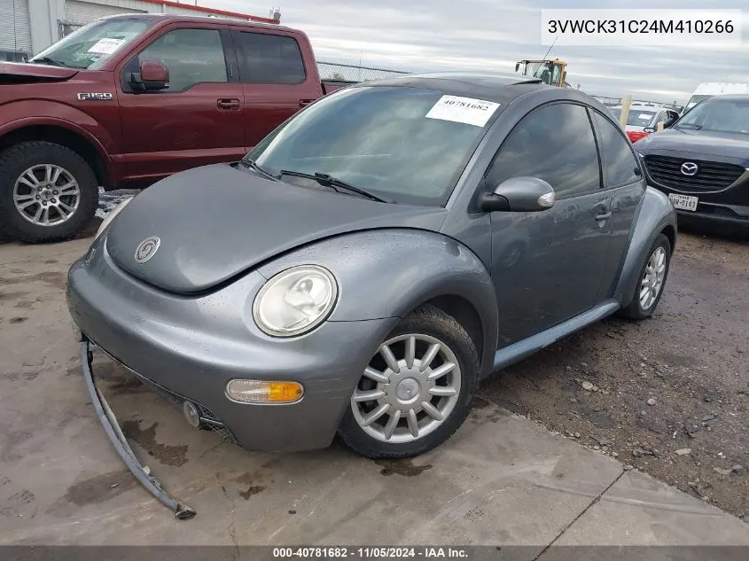 2004 Volkswagen New Beetle Gls 2.0L VIN: 3VWCK31C24M410266 Lot: 40781682