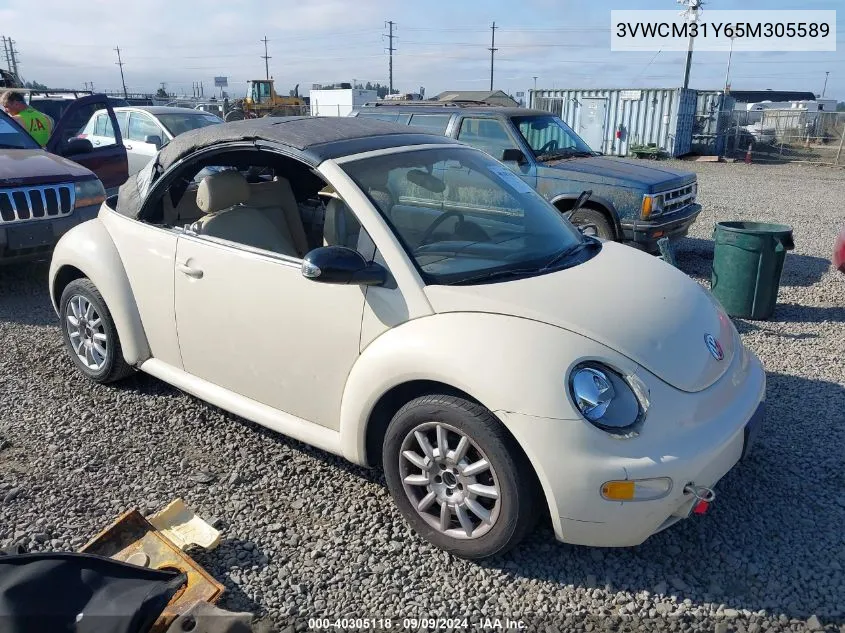 3VWCM31Y65M305589 2005 Volkswagen New Beetle Gls