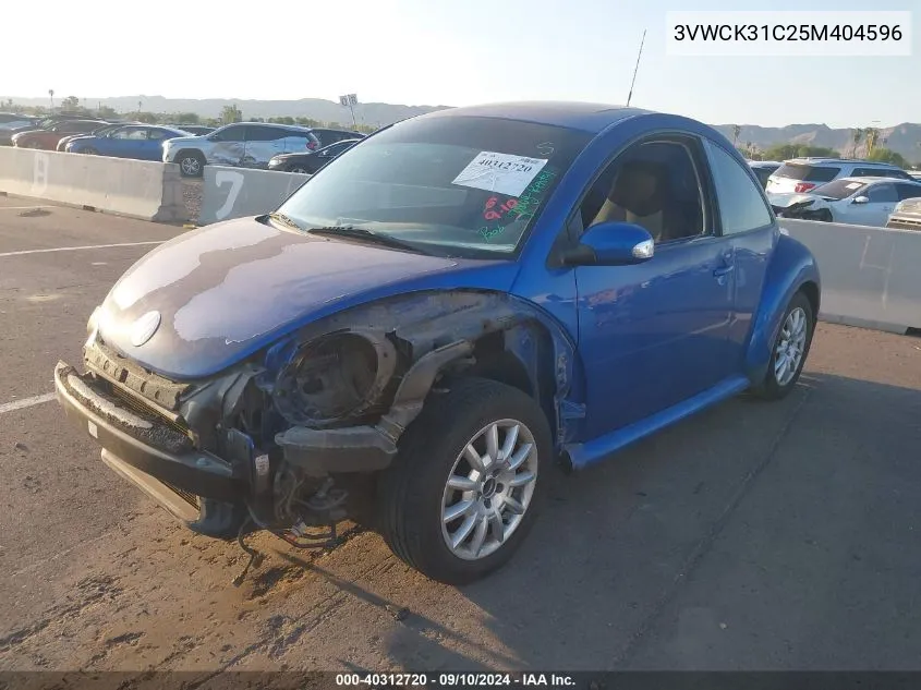 3VWCK31C25M404596 2005 Volkswagen New Beetle Gls