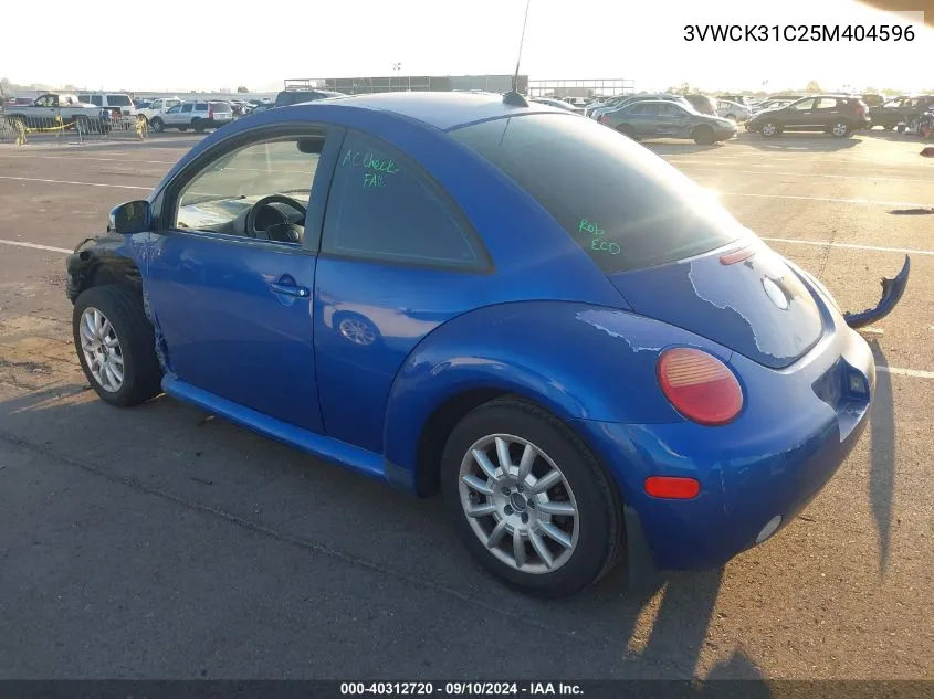 3VWCK31C25M404596 2005 Volkswagen New Beetle Gls