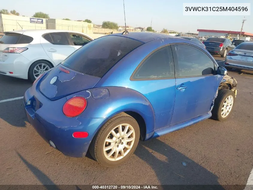 3VWCK31C25M404596 2005 Volkswagen New Beetle Gls