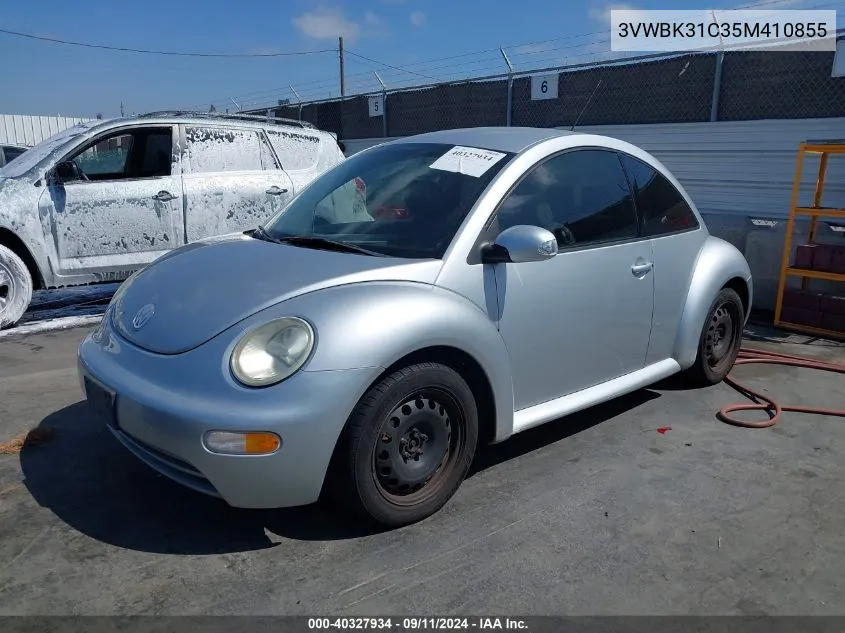 2005 Volkswagen New Beetle Gl VIN: 3VWBK31C35M410855 Lot: 40327934