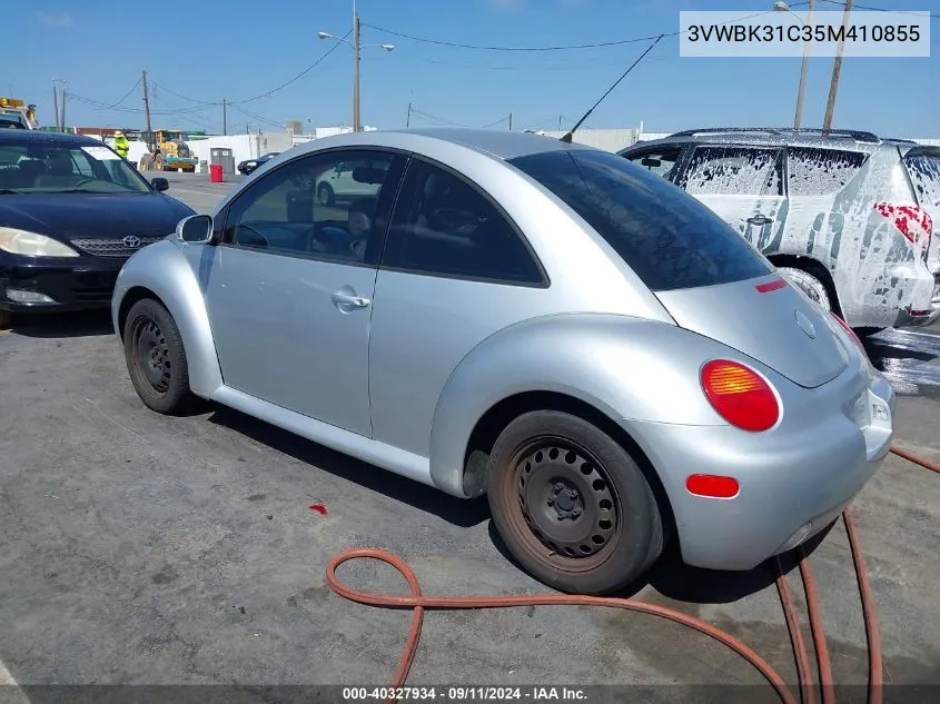 2005 Volkswagen New Beetle Gl VIN: 3VWBK31C35M410855 Lot: 40327934