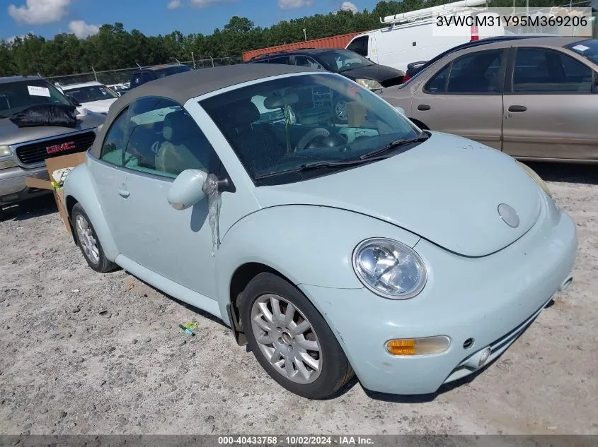 2005 Volkswagen New Beetle Gls VIN: 3VWCM31Y95M369206 Lot: 40433758