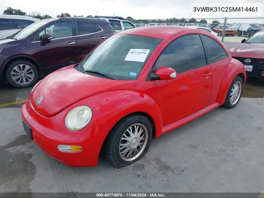 2005 Volkswagen New Beetle Gl VIN: 3VWBK31C25M414461 Lot: 40774970