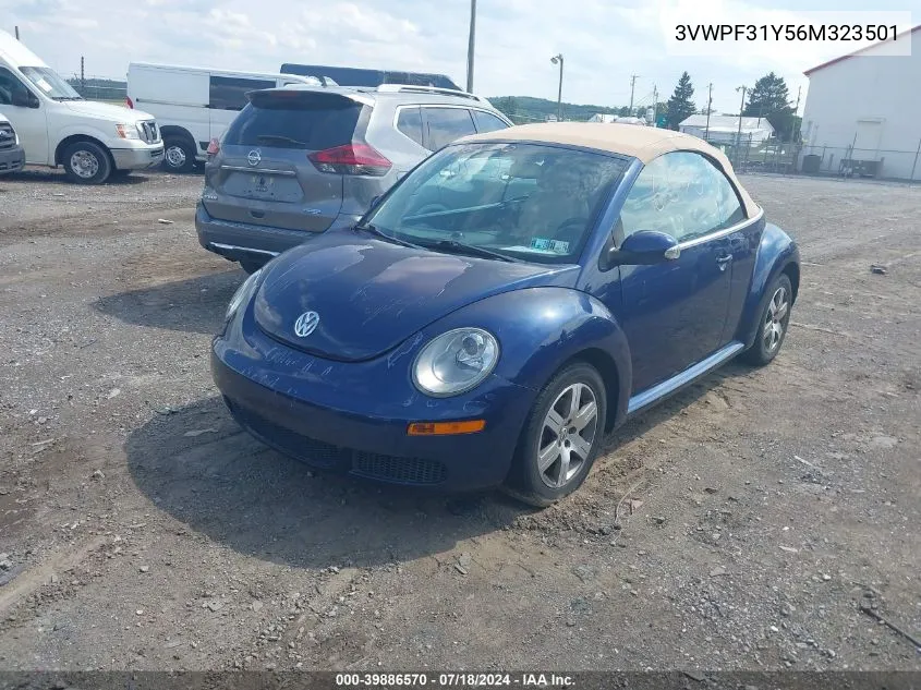 2006 Volkswagen New Beetle 2.5 VIN: 3VWPF31Y56M323501 Lot: 39886570