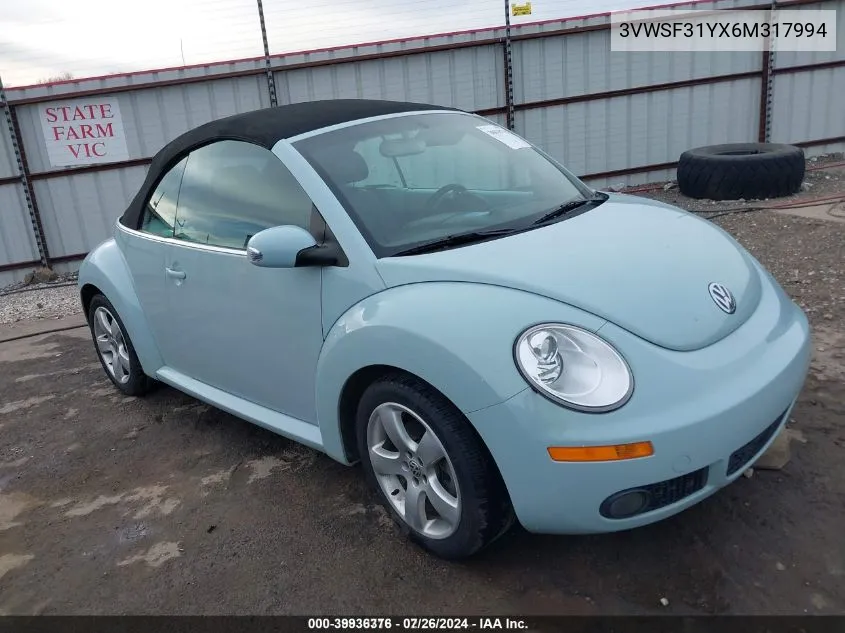 3VWSF31YX6M317994 2006 Volkswagen New Beetle 2.5