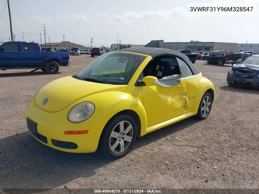 2006 Volkswagen New Beetle 2.5 VIN: 3VWRF31Y96M328547 Lot: 40004210