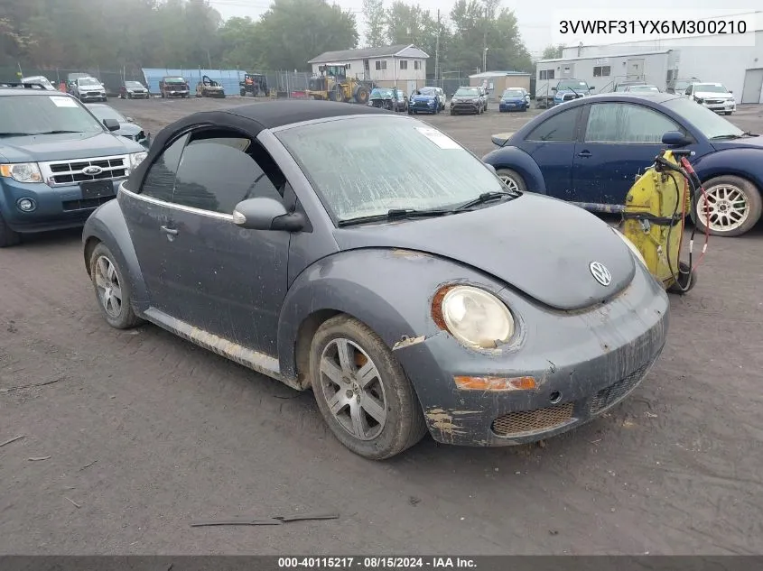 3VWRF31YX6M300210 2006 Volkswagen New Beetle 2.5