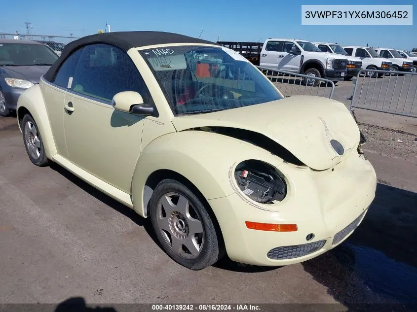 3VWPF31YX6M306452 2006 Volkswagen New Beetle 2.5