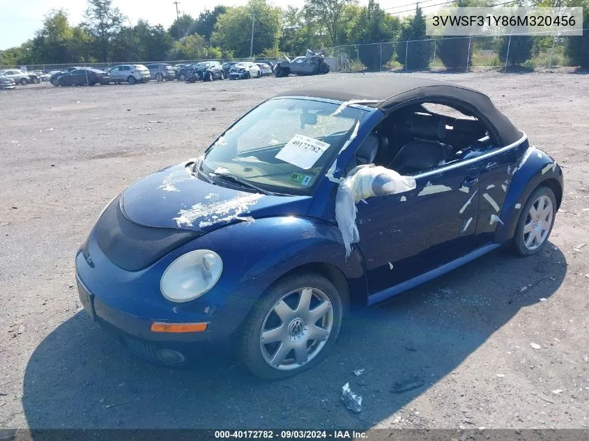 3VWSF31Y86M320456 2006 Volkswagen New Beetle 2.5