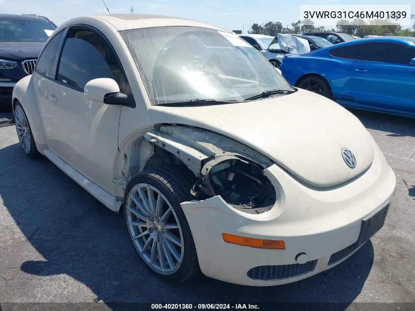 2006 Volkswagen New Beetle 2.5 VIN: 3VWRG31C46M401339 Lot: 40201360