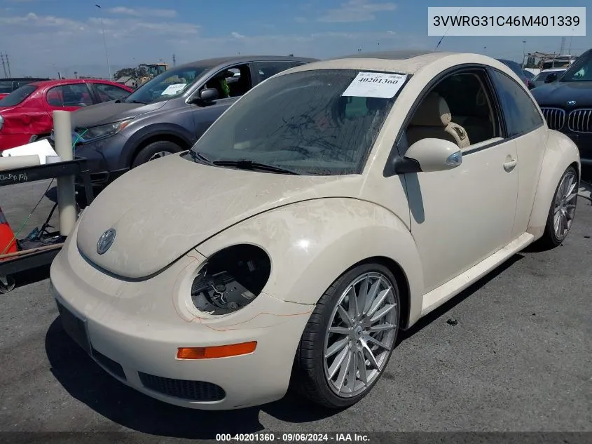 2006 Volkswagen New Beetle 2.5 VIN: 3VWRG31C46M401339 Lot: 40201360