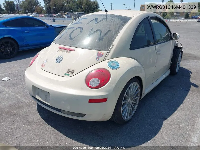 2006 Volkswagen New Beetle 2.5 VIN: 3VWRG31C46M401339 Lot: 40201360