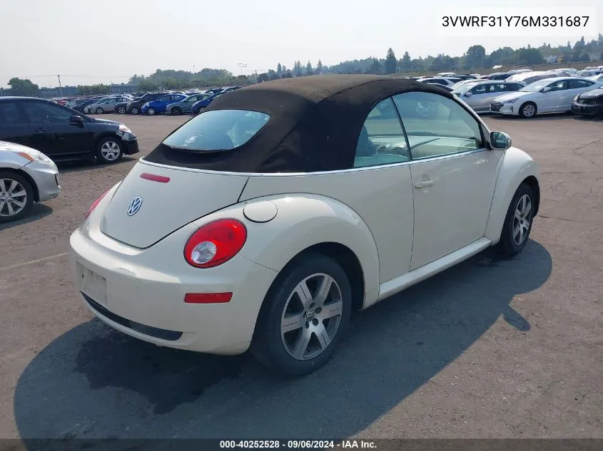 3VWRF31Y76M331687 2006 Volkswagen New Beetle 2.5