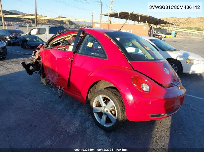 2006 Volkswagen New Beetle 2.5 VIN: 3VWSG31C86M406142 Lot: 40323504