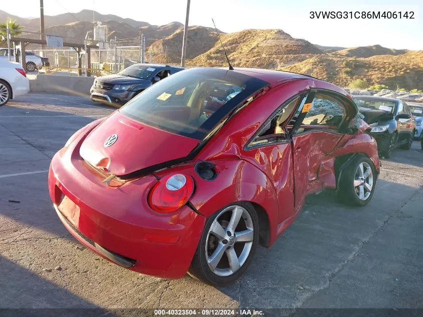 2006 Volkswagen New Beetle 2.5 VIN: 3VWSG31C86M406142 Lot: 40323504