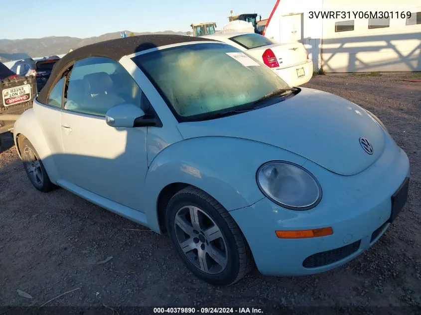 2006 Volkswagen New Beetle 2.5 VIN: 3VWRF31Y06M301169 Lot: 40379890