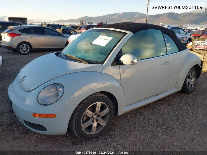 2006 Volkswagen New Beetle 2.5 VIN: 3VWRF31Y06M301169 Lot: 40379890