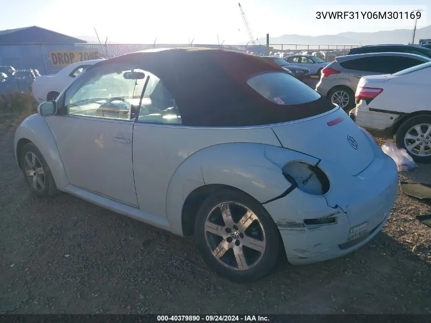 2006 Volkswagen New Beetle 2.5 VIN: 3VWRF31Y06M301169 Lot: 40379890