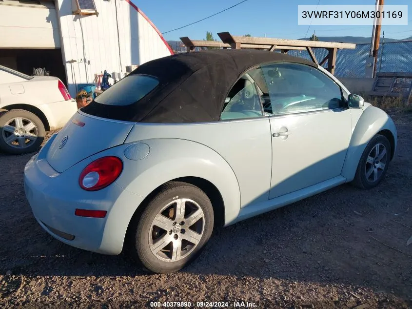 2006 Volkswagen New Beetle 2.5 VIN: 3VWRF31Y06M301169 Lot: 40379890