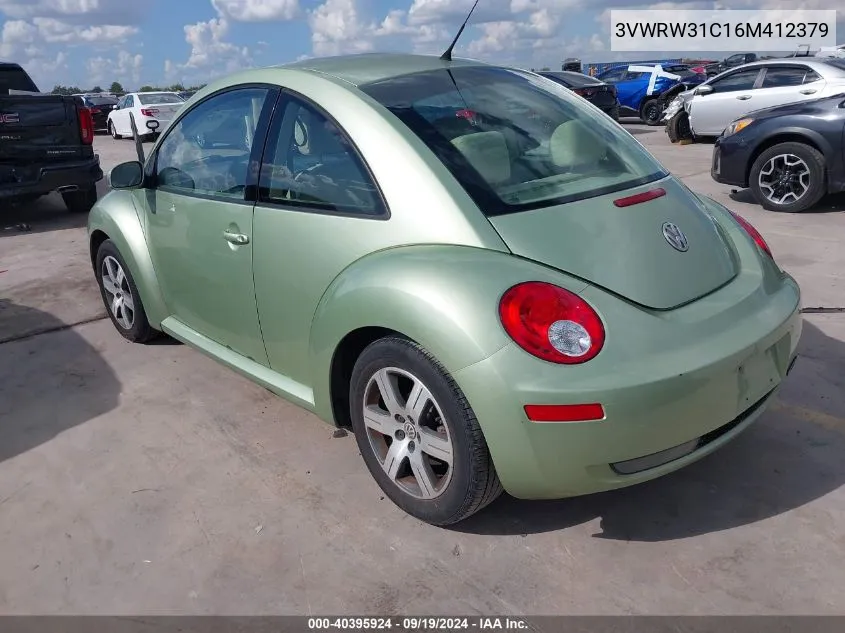 3VWRW31C16M412379 2006 Volkswagen New Beetle 2.5