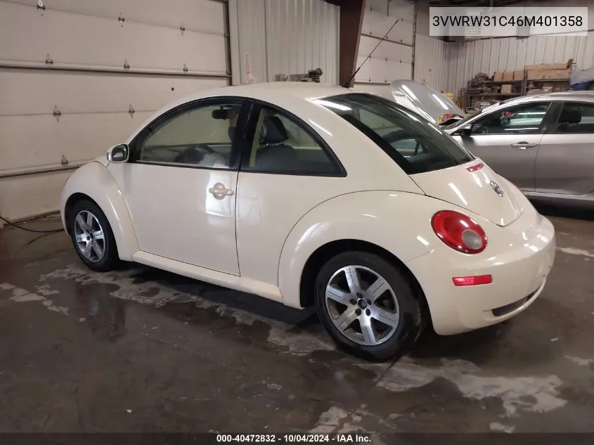 2006 Volkswagen New Beetle 2.5 VIN: 3VWRW31C46M401358 Lot: 40472832