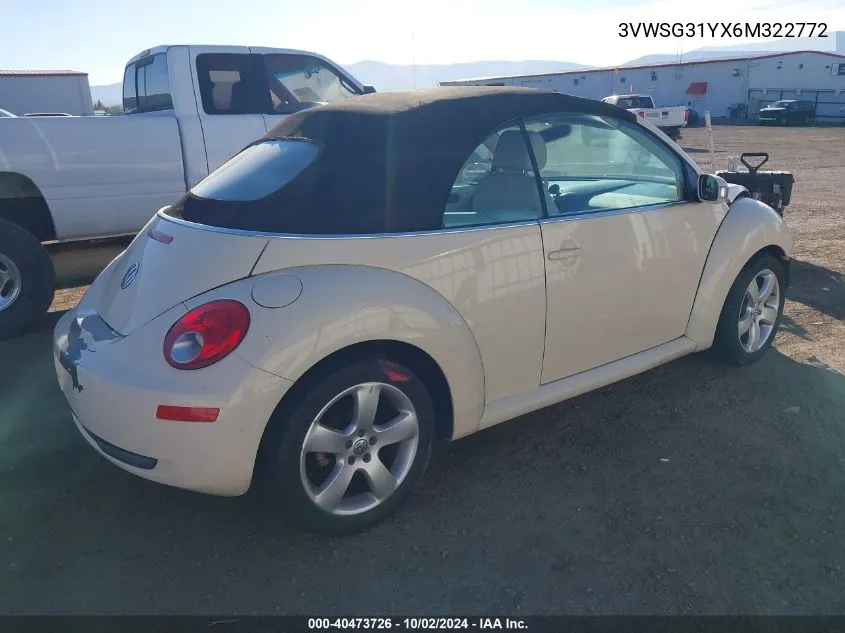 3VWSG31YX6M322772 2006 Volkswagen New Beetle 2.5