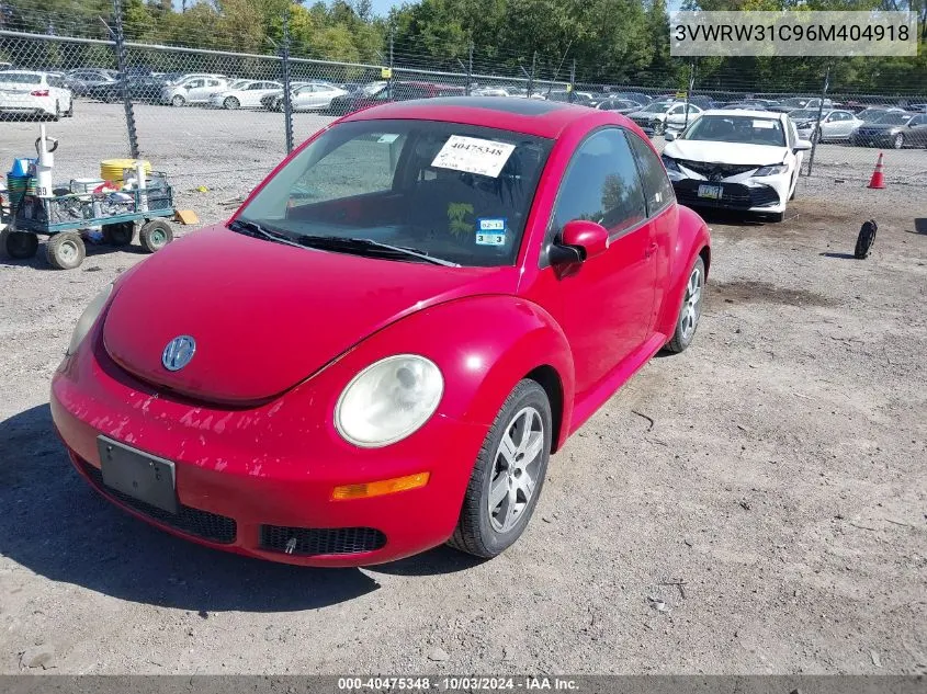 3VWRW31C96M404918 2006 Volkswagen New Beetle 2.5