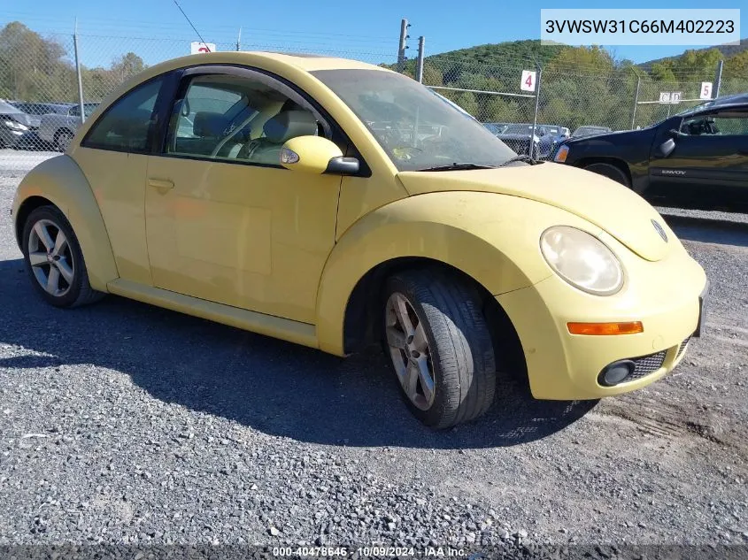 2006 Volkswagen New Beetle 2.5 VIN: 3VWSW31C66M402223 Lot: 40478646