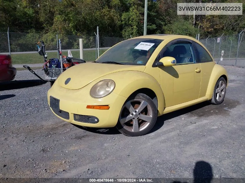 2006 Volkswagen New Beetle 2.5 VIN: 3VWSW31C66M402223 Lot: 40478646