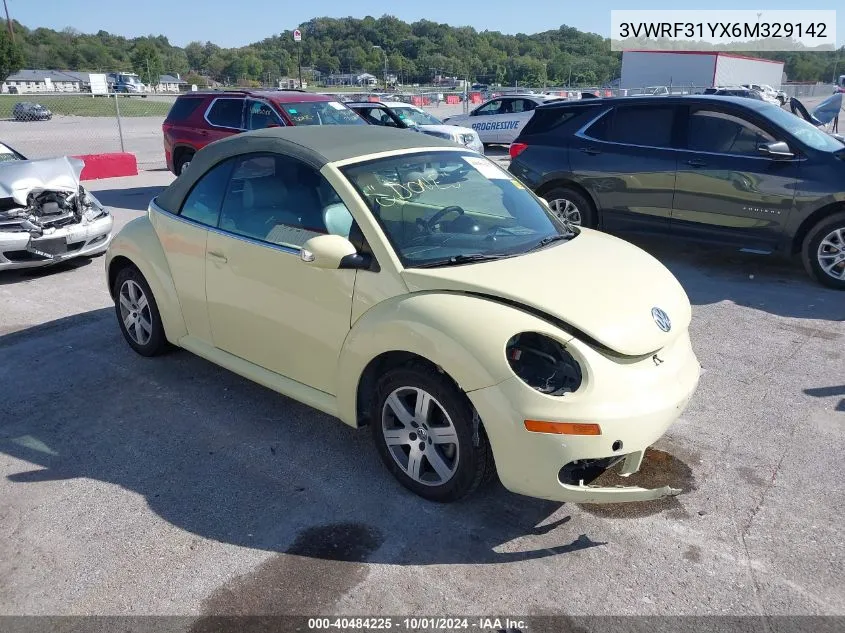 2006 Volkswagen New Beetle Convertible Option Pkg 1 VIN: 3VWRF31YX6M329142 Lot: 40484225