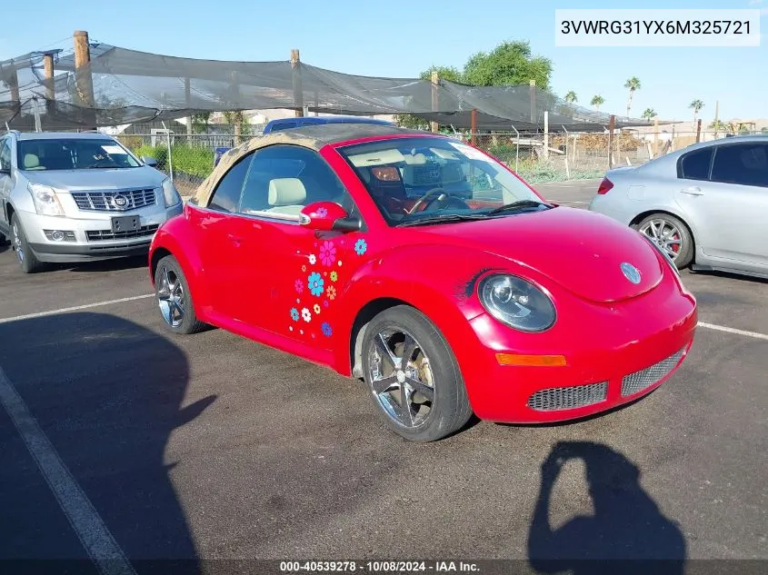 3VWRG31YX6M325721 2006 Volkswagen New Beetle 2.5