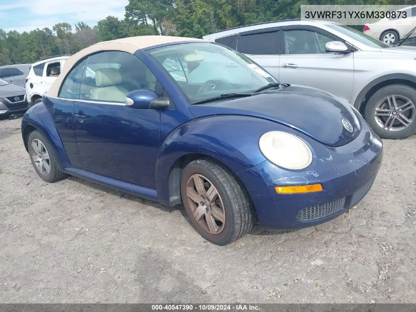 2006 Volkswagen New Beetle 2.5 VIN: 3VWRF31YX6M330873 Lot: 40547390