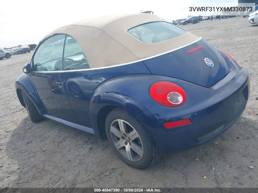 2006 Volkswagen New Beetle 2.5 VIN: 3VWRF31YX6M330873 Lot: 40547390