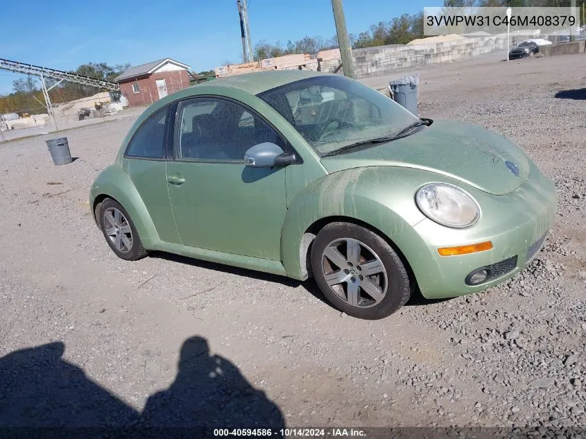 2006 Volkswagen New Beetle 2.5 VIN: 3VWPW31C46M408379 Lot: 40594586