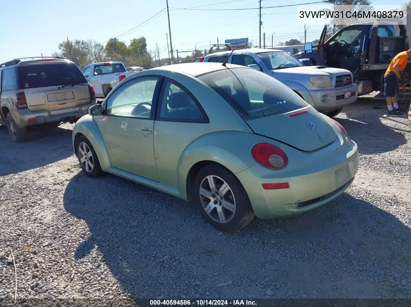 2006 Volkswagen New Beetle 2.5 VIN: 3VWPW31C46M408379 Lot: 40594586