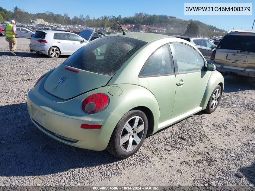 2006 Volkswagen New Beetle 2.5 VIN: 3VWPW31C46M408379 Lot: 40594586