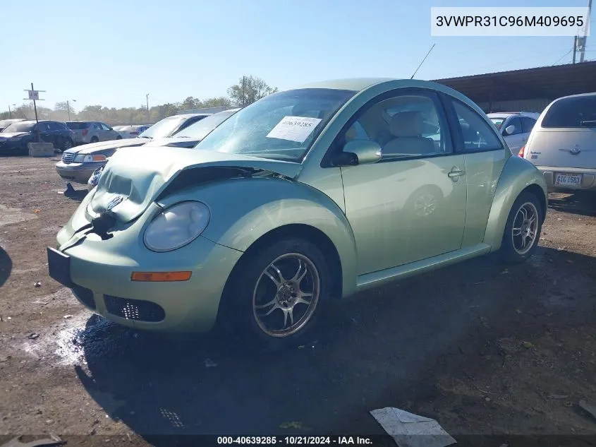 2006 Volkswagen New Beetle Tdi VIN: 3VWPR31C96M409695 Lot: 40639285