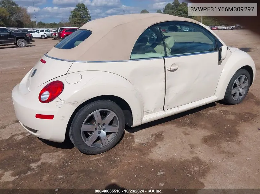 2006 Volkswagen New Beetle 2.5 VIN: 3VWPF31Y66M309297 Lot: 40655510