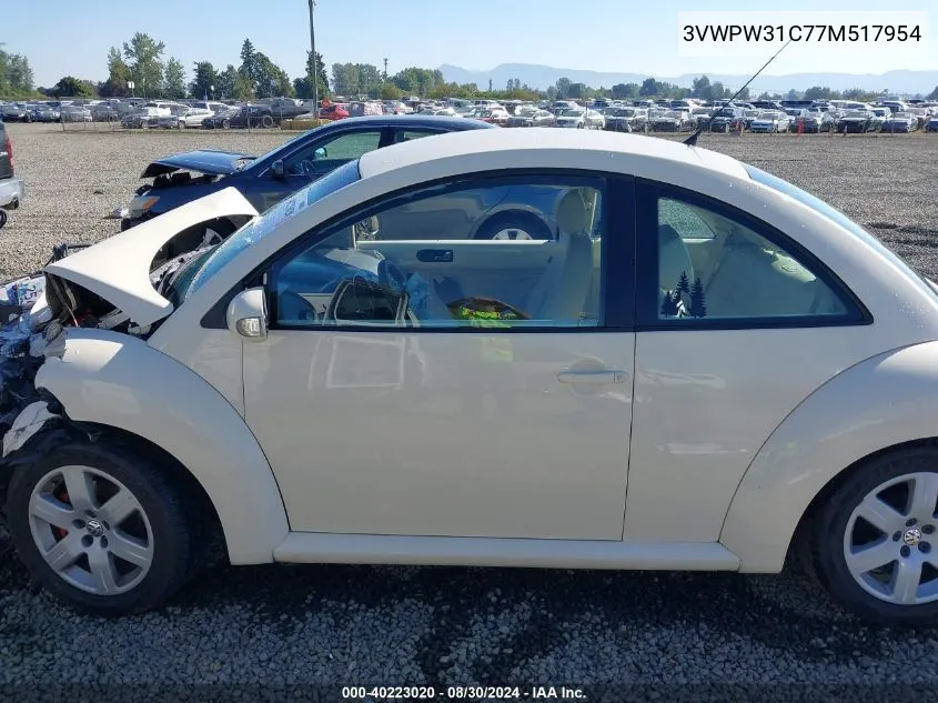 3VWPW31C77M517954 2007 Volkswagen New Beetle 2.5