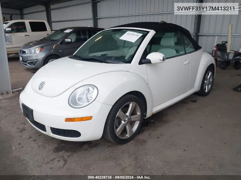 3VWFF31Y17M413211 2007 Volkswagen New Beetle Triple White