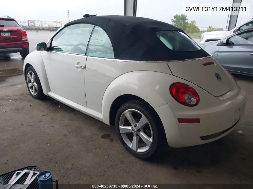 3VWFF31Y17M413211 2007 Volkswagen New Beetle Triple White