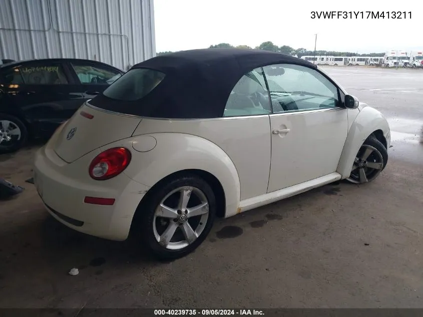 3VWFF31Y17M413211 2007 Volkswagen New Beetle Triple White