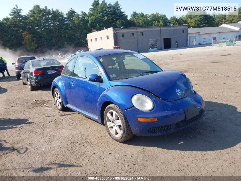 2007 Volkswagen New Beetle 2.5 VIN: 3VWRW31C77M518515 Lot: 40353313