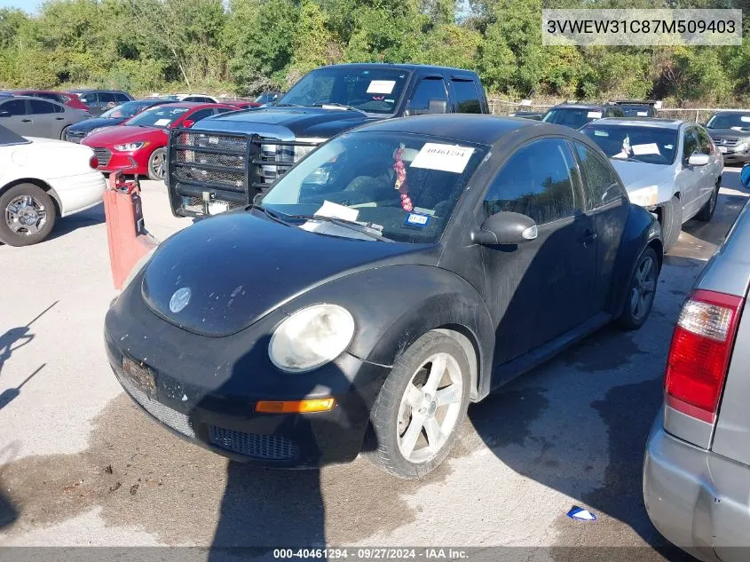 2007 Volkswagen New Beetle 2.5 VIN: 3VWEW31C87M509403 Lot: 40461294