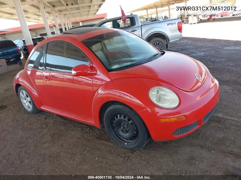 3VWRG31CX7M512012 2007 Volkswagen New Beetle 2.5